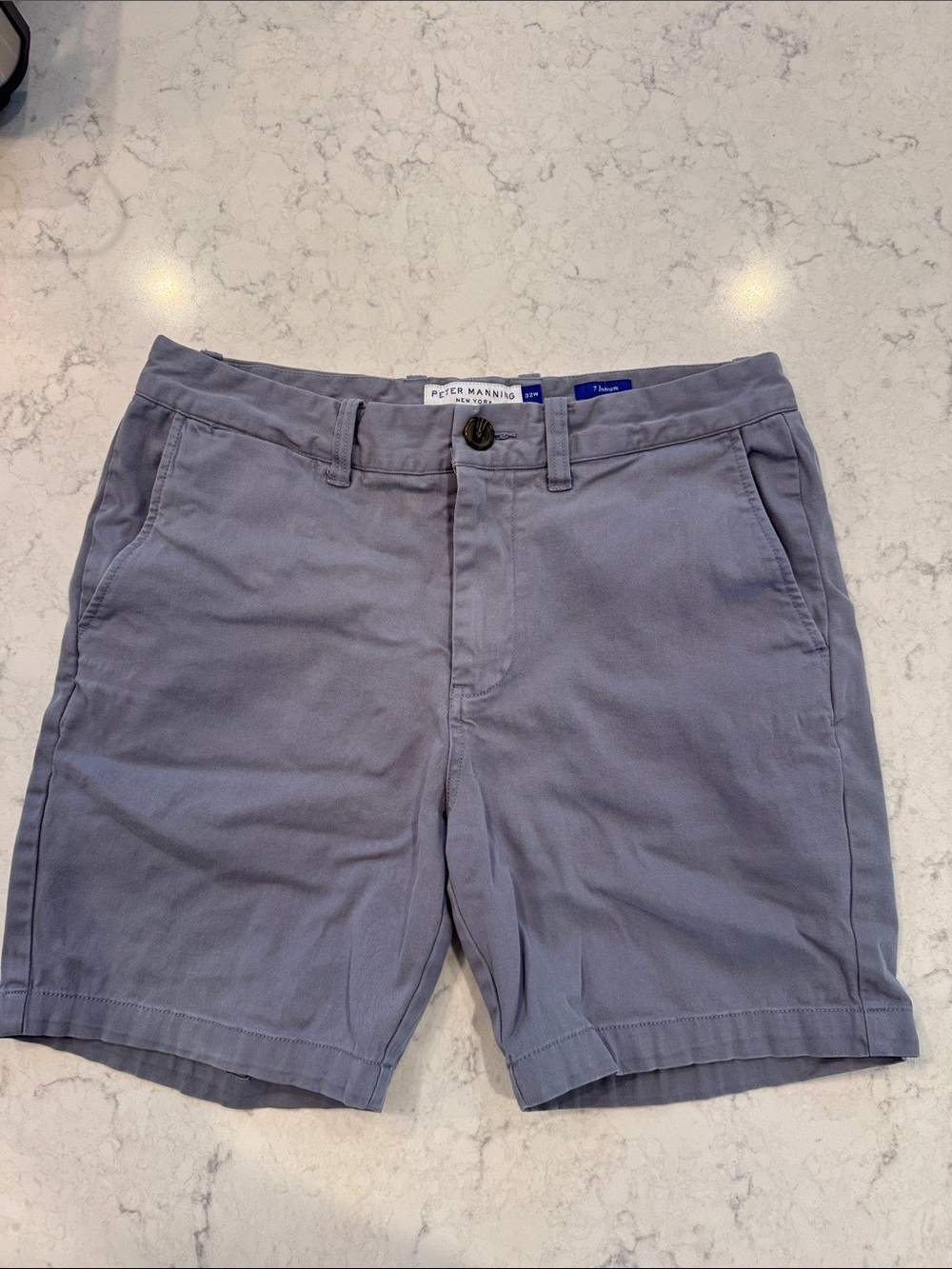 Peter Manning Slim Fit Men's Shorts - Slate Gray